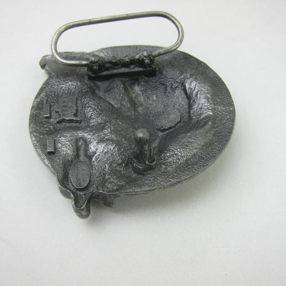 Vintage Belt Buckle Rap Music Rapper on Mic Bergamot Made in USA 1994 RARE! - Picture 12 of 16